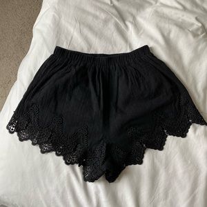 • Tobi • Lace Trim Shorts